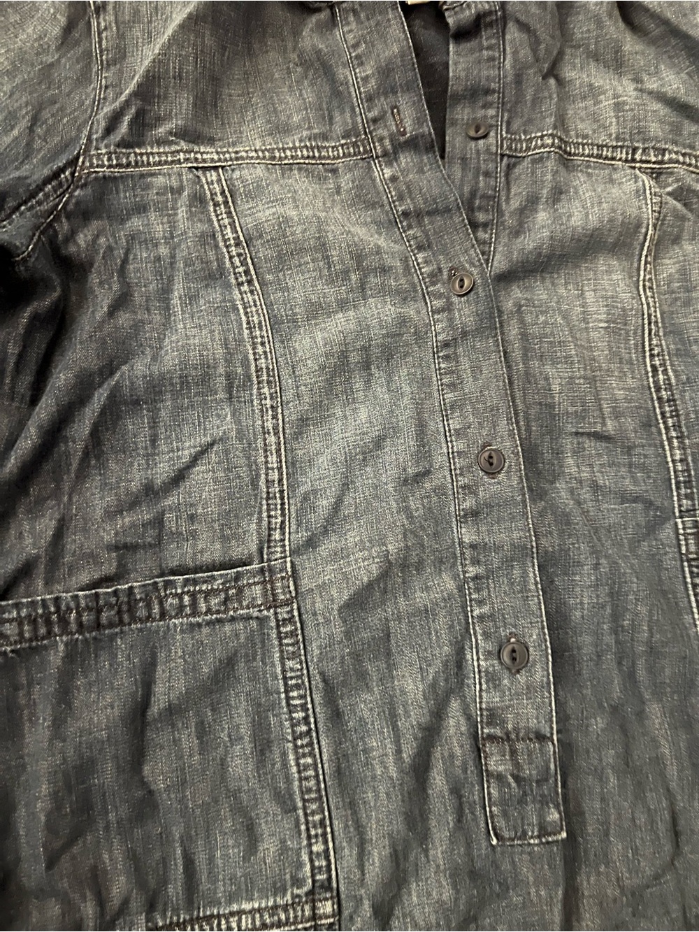 Madewell Dark Indigo Denim tunic dress with Brand Label. XS - Picture 6 of 11
